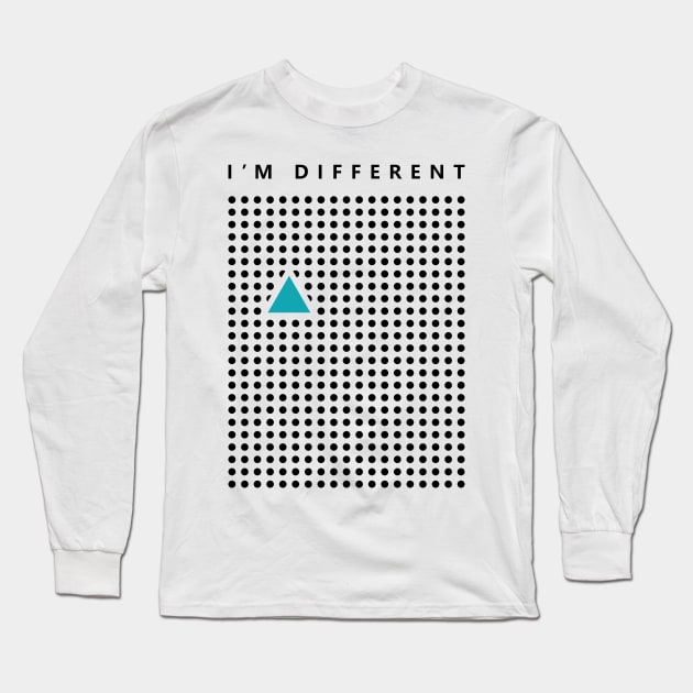 I'm different triangle Long Sleeve T-Shirt by D3monic